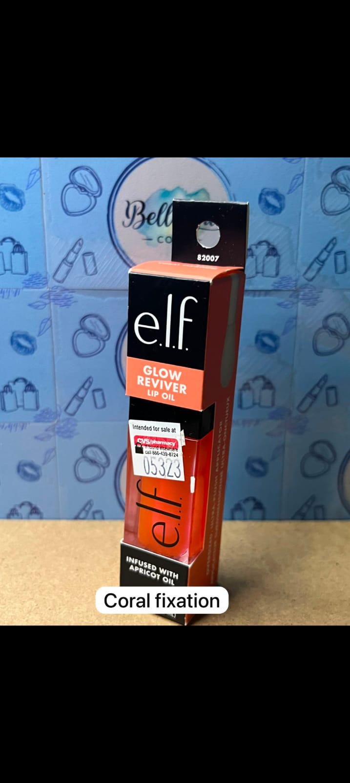 Lip oil elf Tono coral fixation